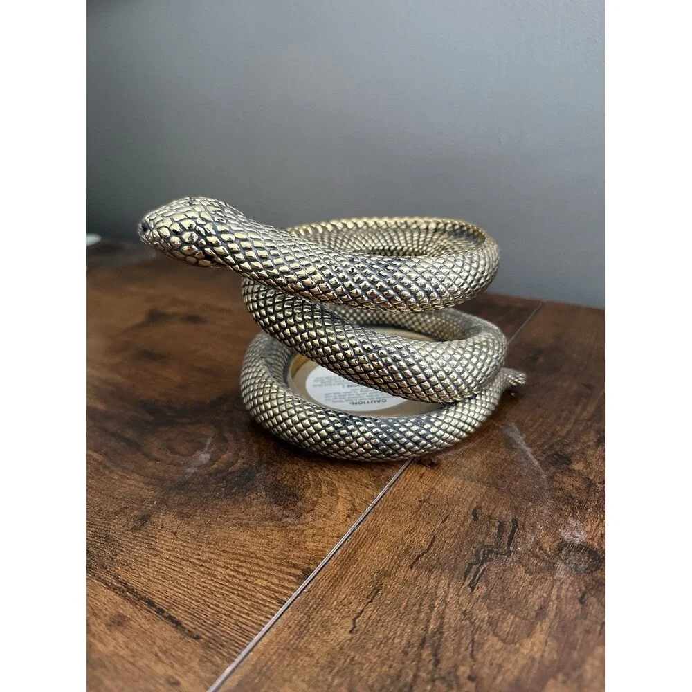 COILED SNAKE 3-Wick Candle Holder Bath & Body Works Hard To Find